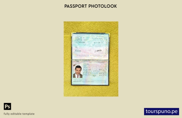 Plantilla de apariencia de foto de pasaporte de Afganistán lista para imprimir